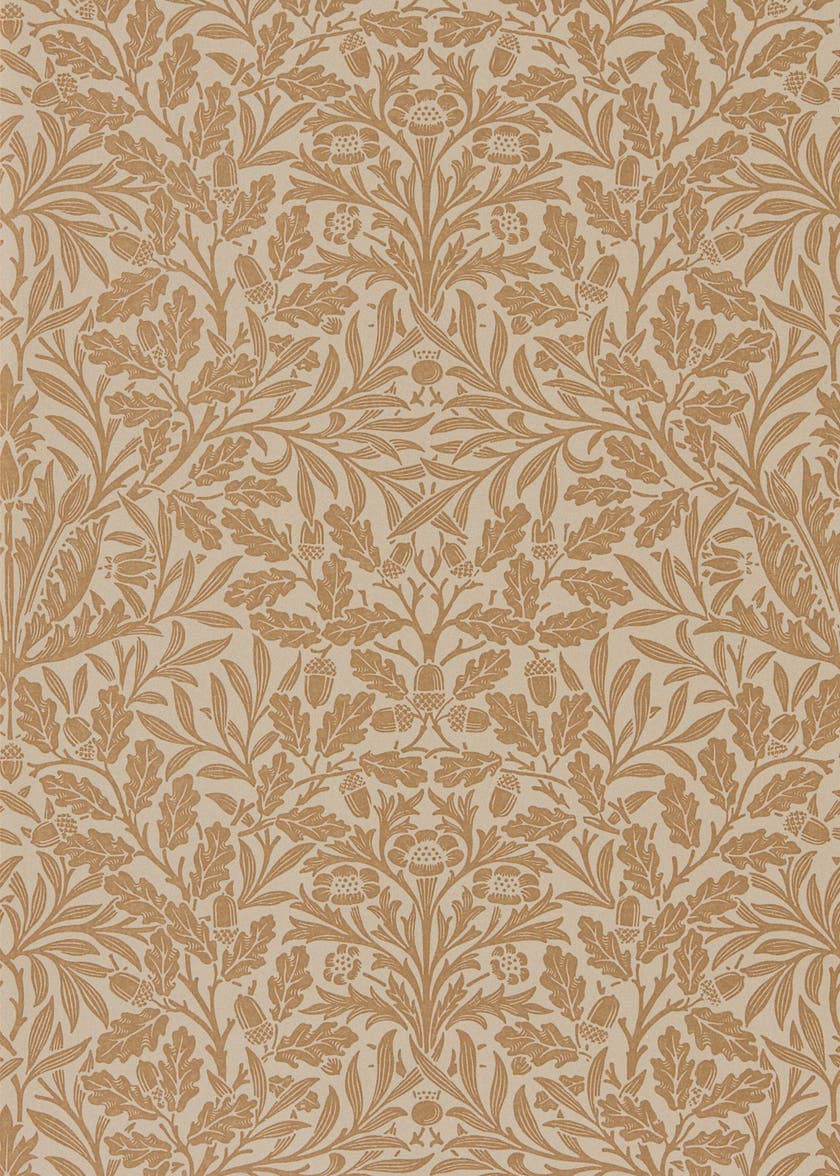 Morris & Co - Pure Acorn Gilver/Copper Morris Pure Wallpapers